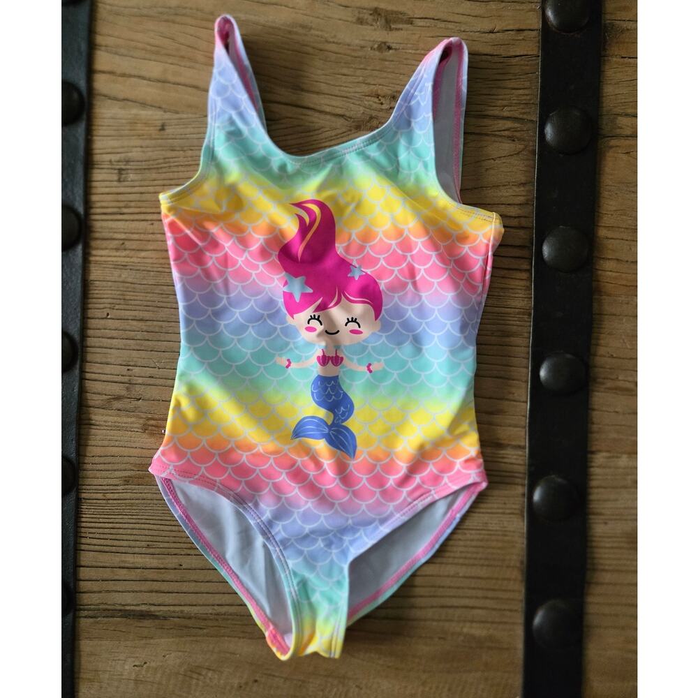 Mermaid Ombre One Piece Swimsuit sz 6=7